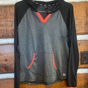 RBX Charcoal and Black Hoodie with pink Highlights